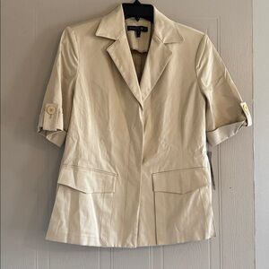 Lafayette 148 New York short sleeve blazer jacket NWT size 4